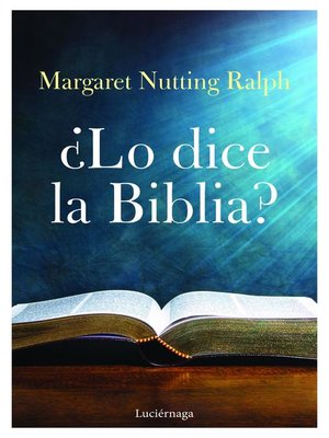 cover image of ¿Lo dice la biblia?